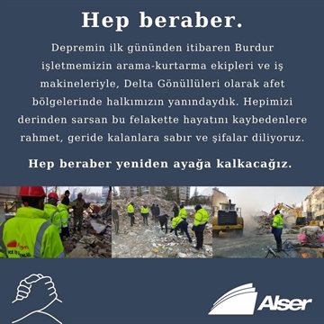 Hep beraber yeniden ayağa kalkacağız.